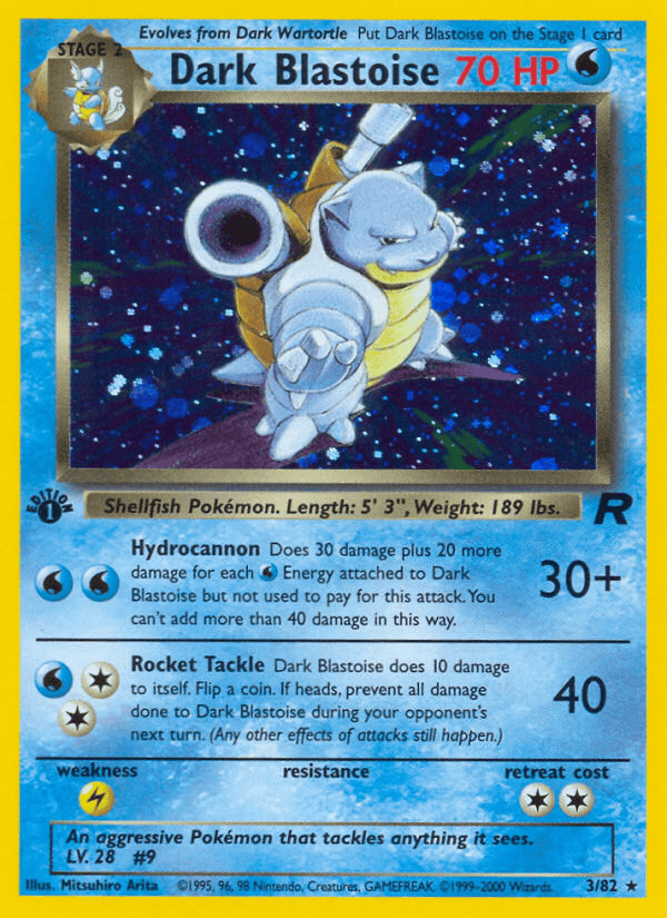 Dark Blastoise from Team Rocket