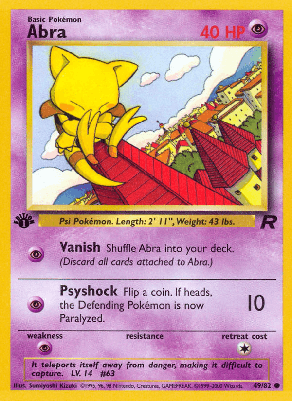 Abra Pokémon card