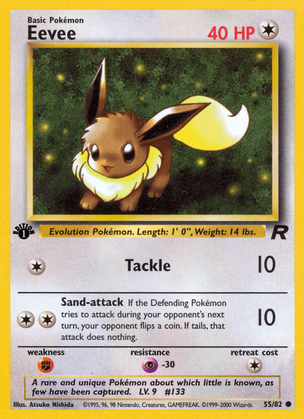 Eevee Pokémon card
