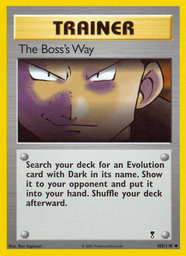 The Boss's Way Pokémon card