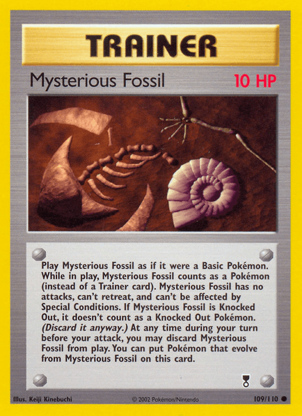 Mysterious Fossil Pokémon card