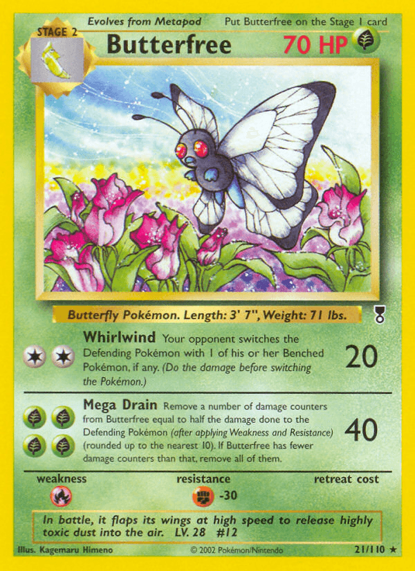 Butterfree Pokémon card