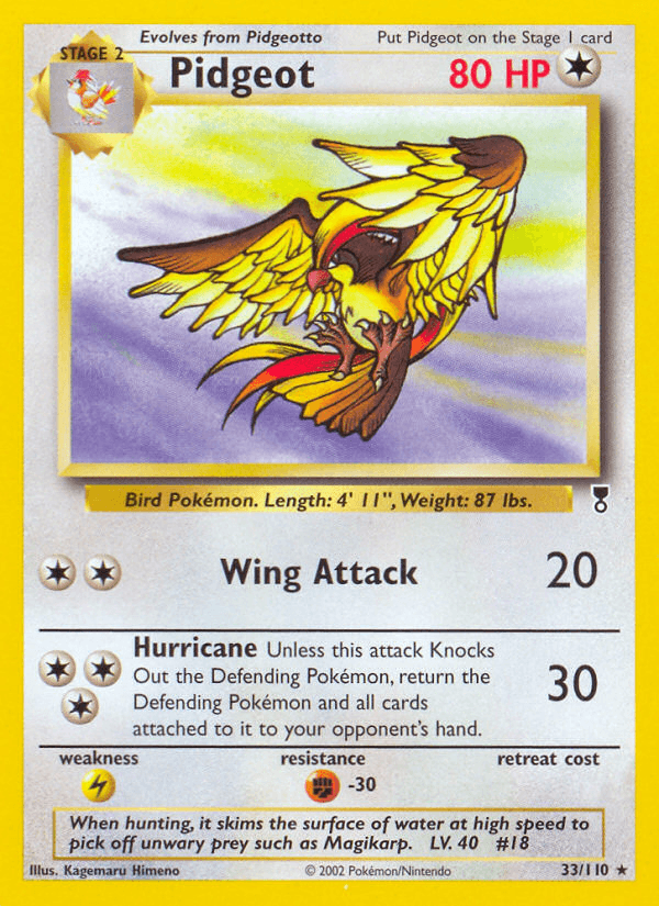 Pidgeot Pokémon card