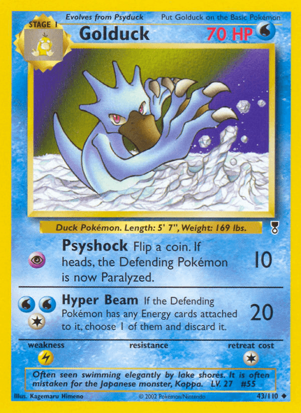 Golduck Pokémon card