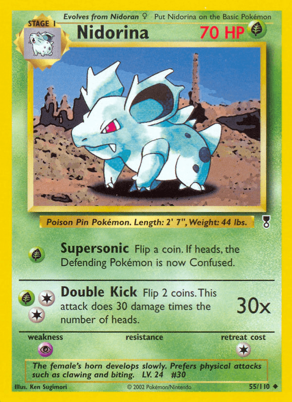 Nidorina Pokémon card