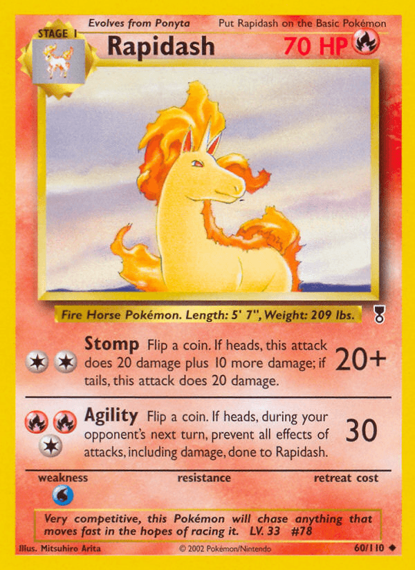Rapidash Pokémon card