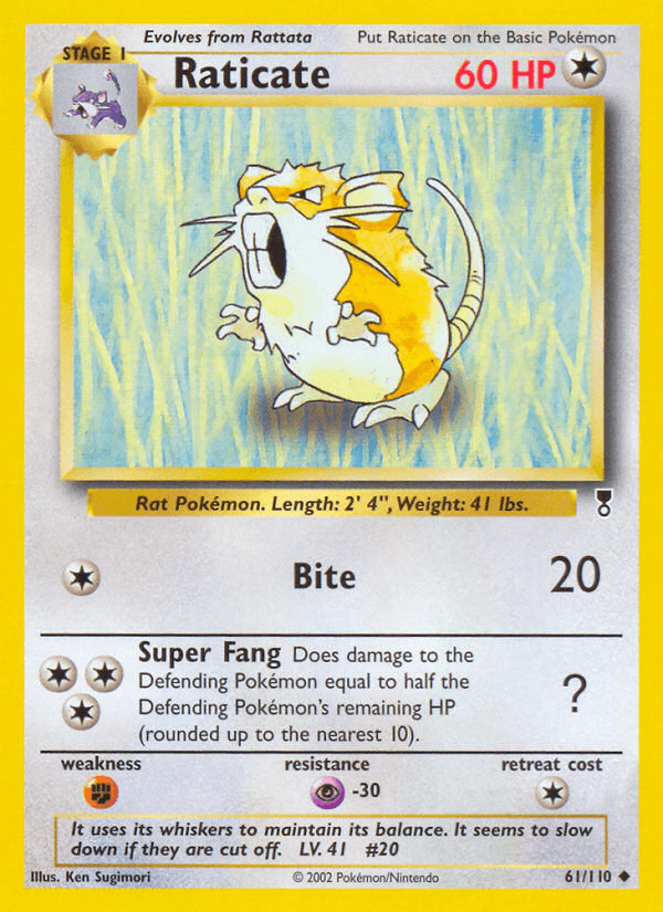Raticate Pokémon card