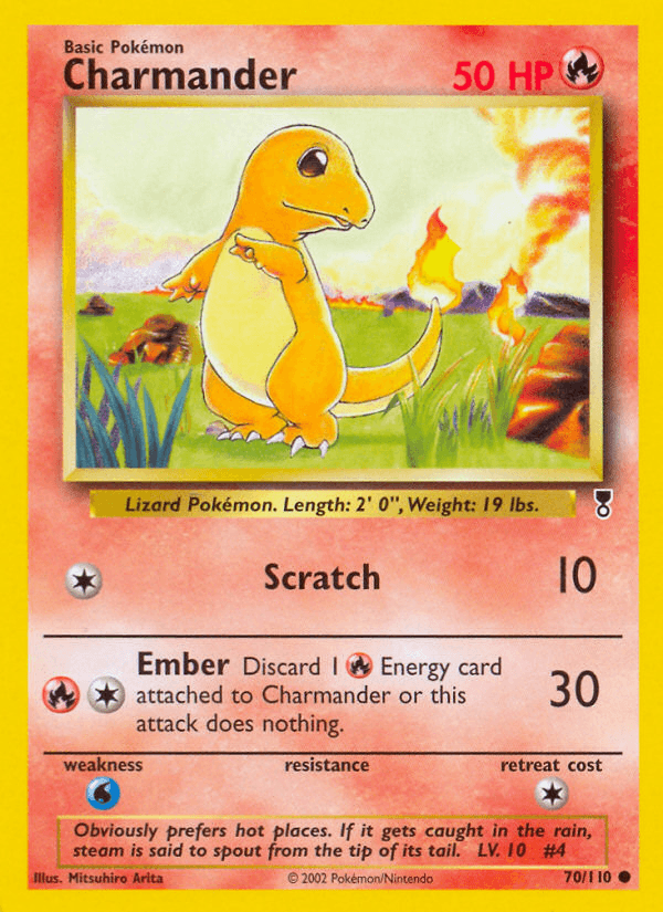 Charmander Pokémon card