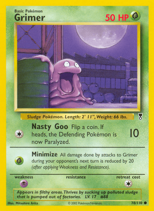 Grimer Pokémon card
