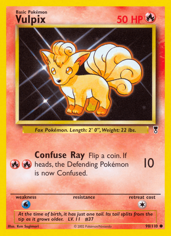 Vulpix Pokémon card