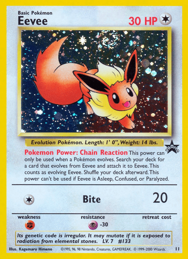 Eevee Pokémon card