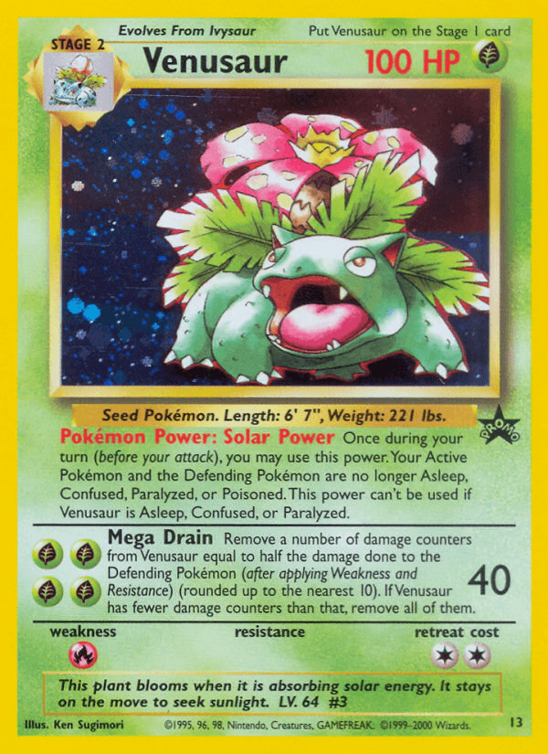 Venusaur from Wizards Black Star Promos