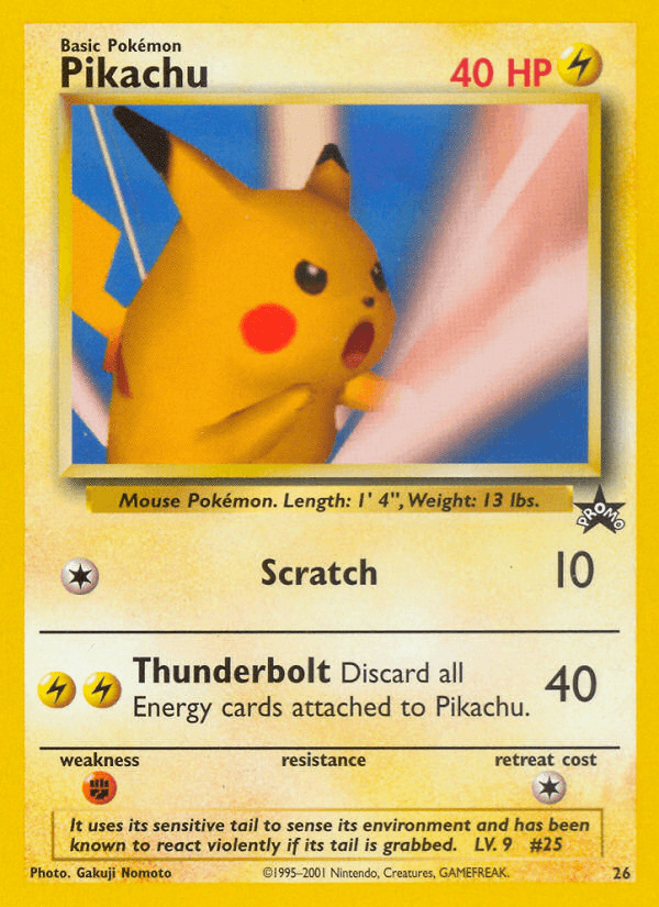 Pikachu from Wizards Black Star Promos