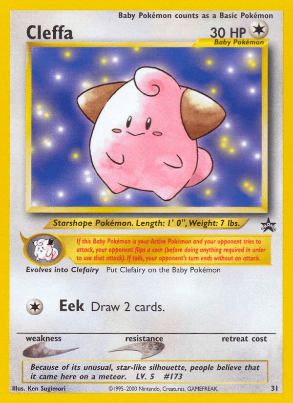 Cleffa Pokémon card