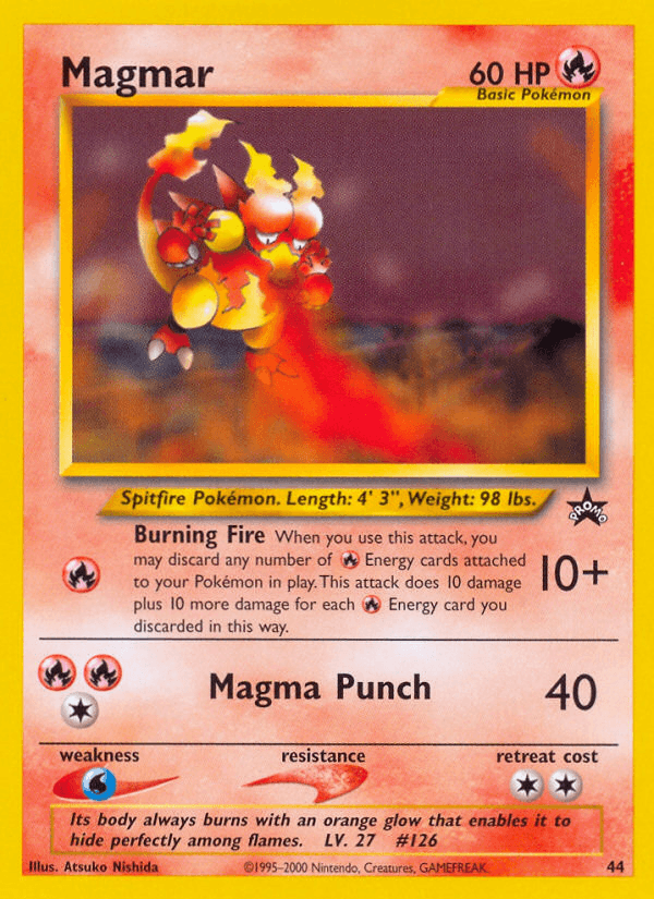 Magmar Pokémon card