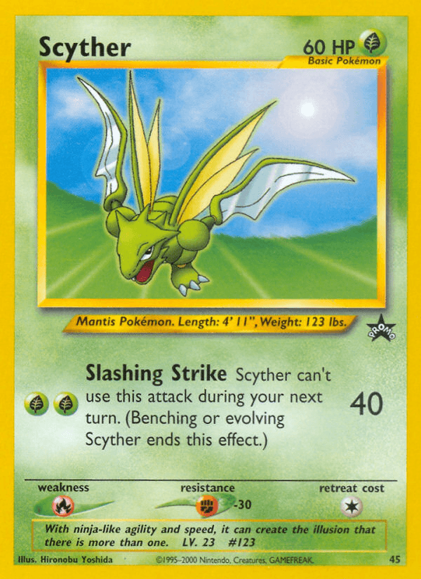 Scyther Pokémon card