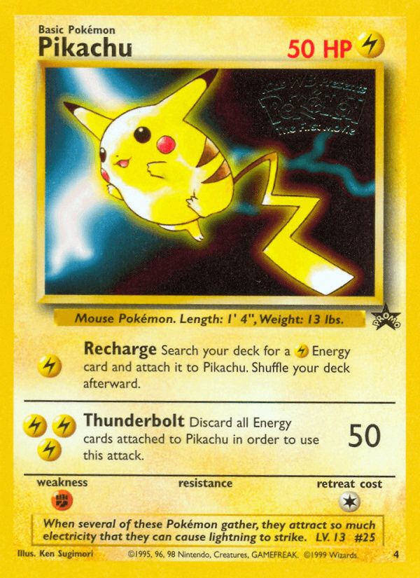 Pikachu from Wizards Black Star Promos