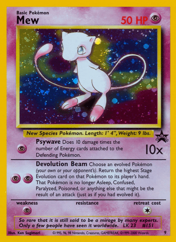 Mew from Wizards Black Star Promos
