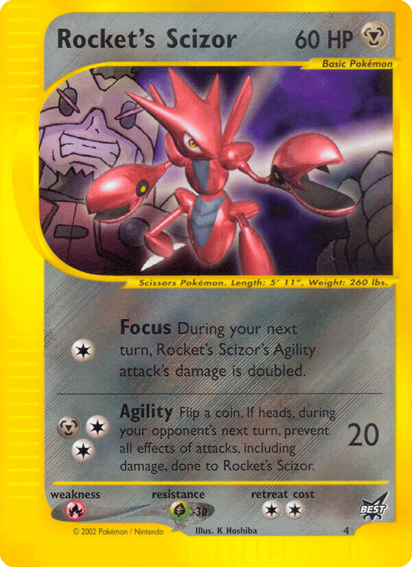 Rocket's Scizor Pokémon card