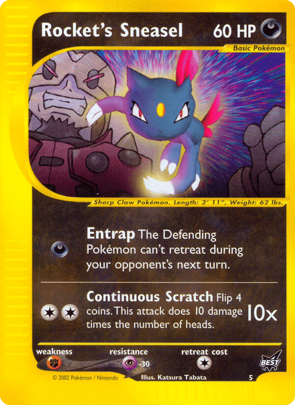 Rocket's Sneasel Pokémon card