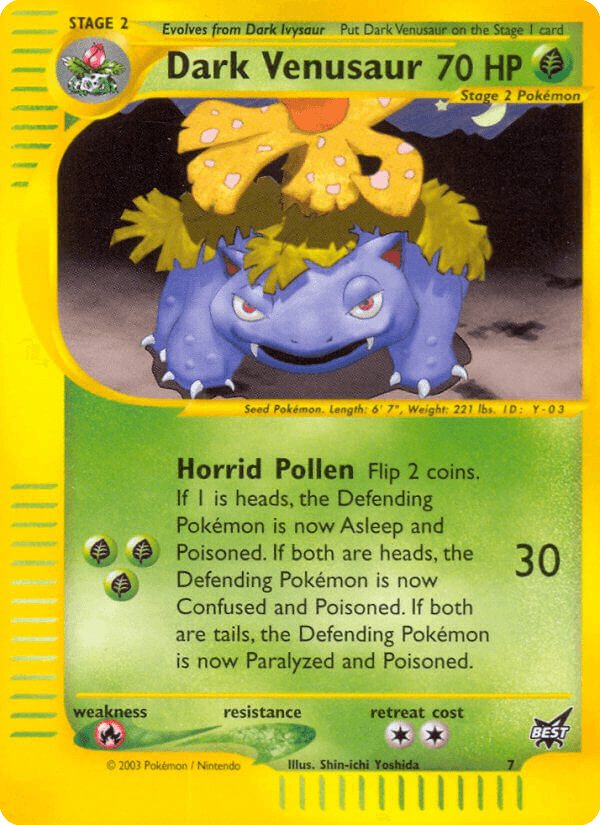 Dark Venusaur Pokémon card