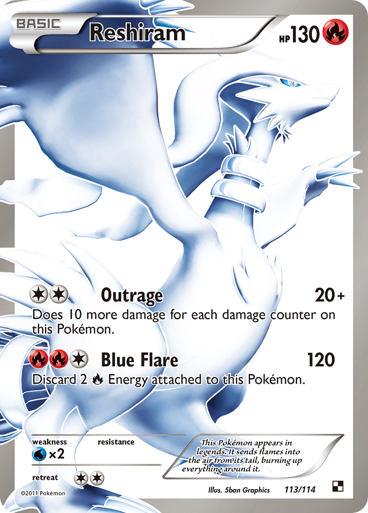 Reshiram Pokémon card