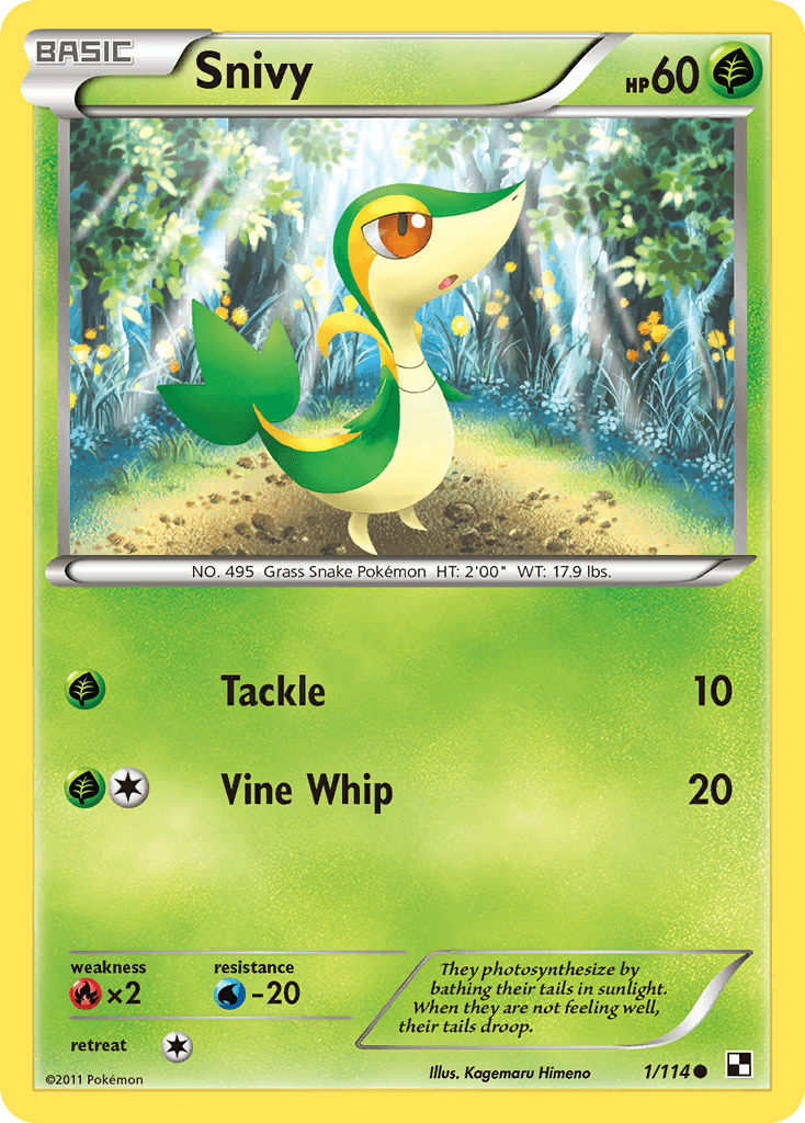 Snivy Pokémon card
