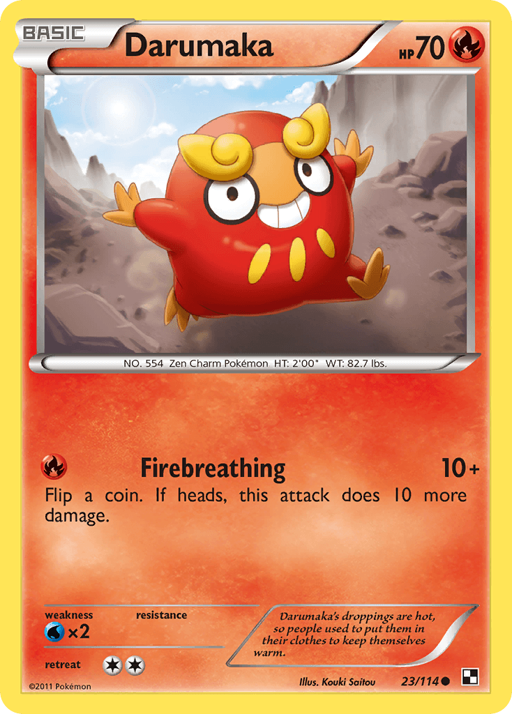 Darumaka Pokémon card