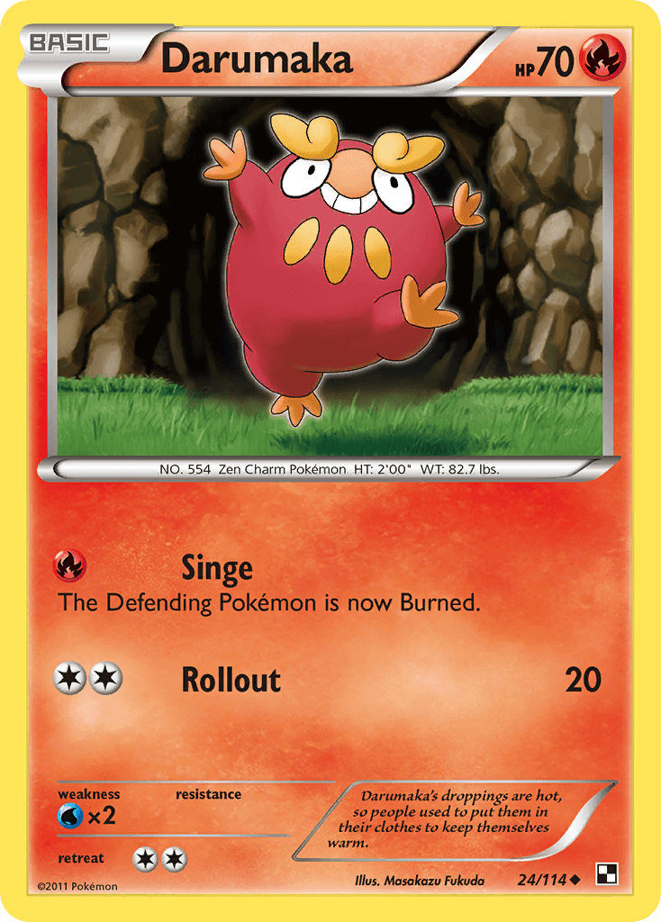 Darumaka Pokémon card