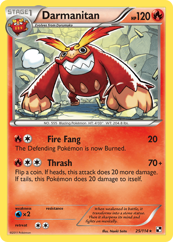 Darmanitan Pokémon card