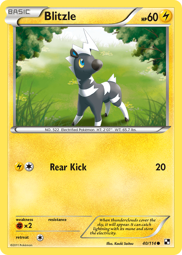 Blitzle Pokémon card