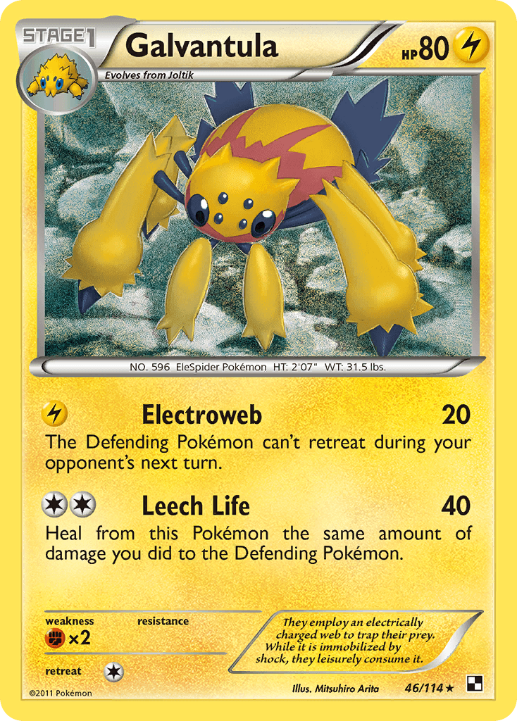 Galvantula Pokémon card