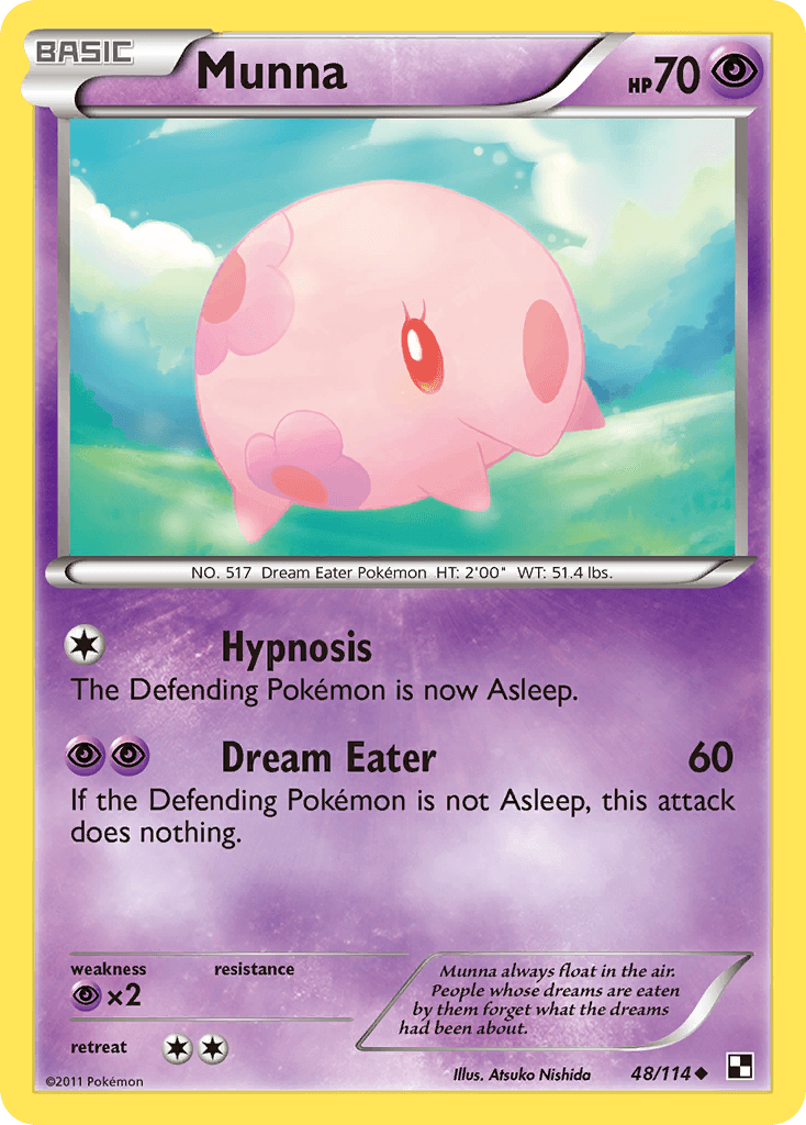 Munna Pokémon card