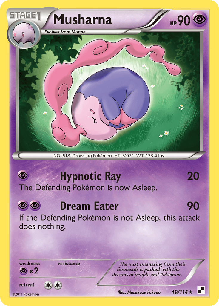 Musharna Pokémon card