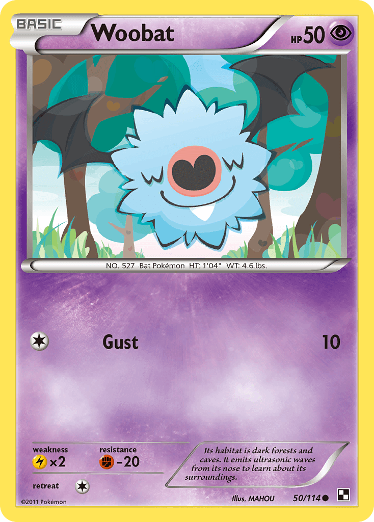 Woobat Pokémon card