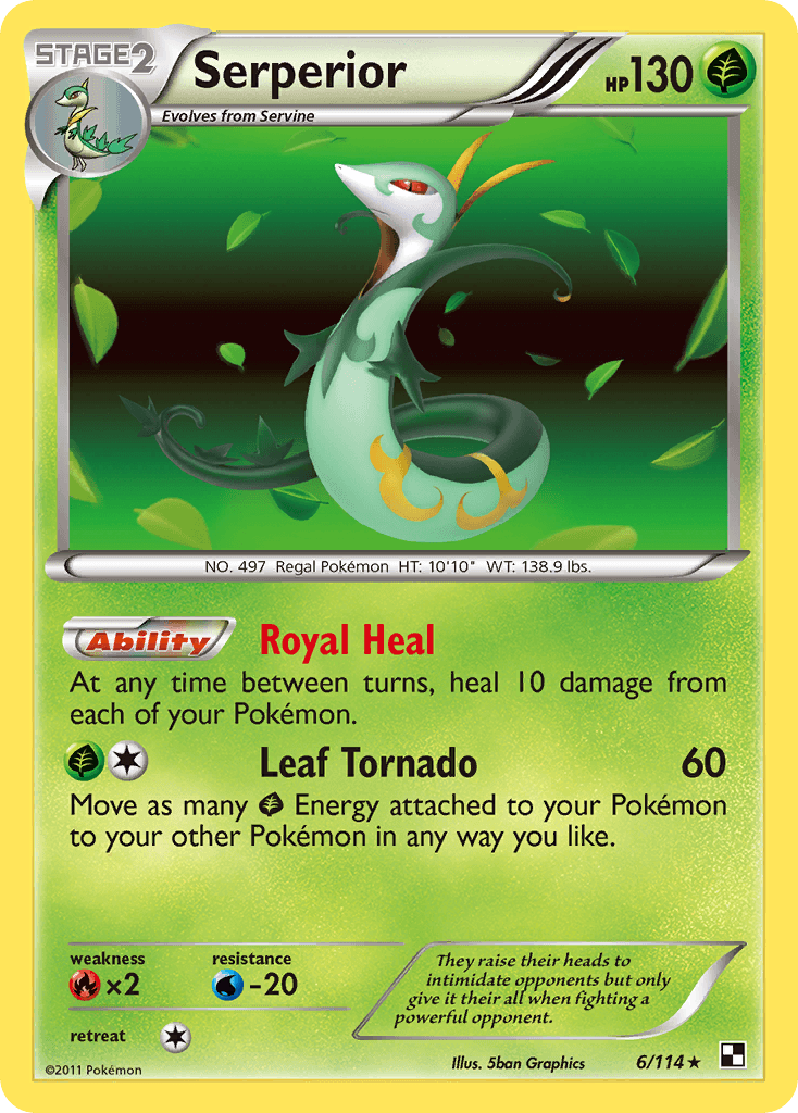 Serperior Pokémon card
