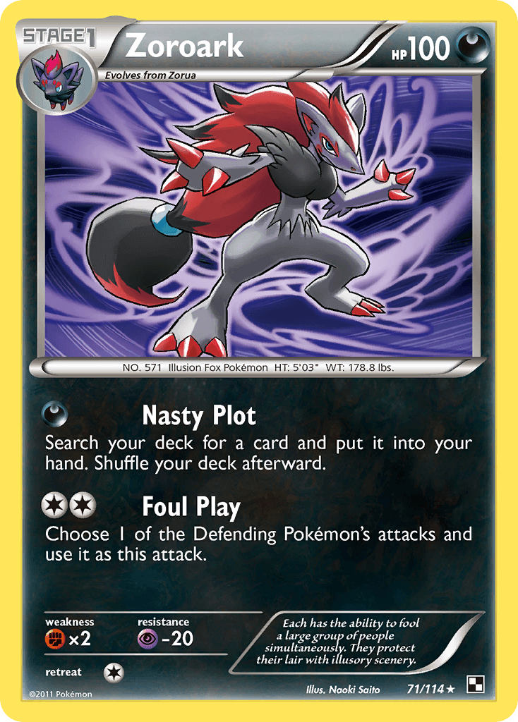 Zoroark Pokémon card