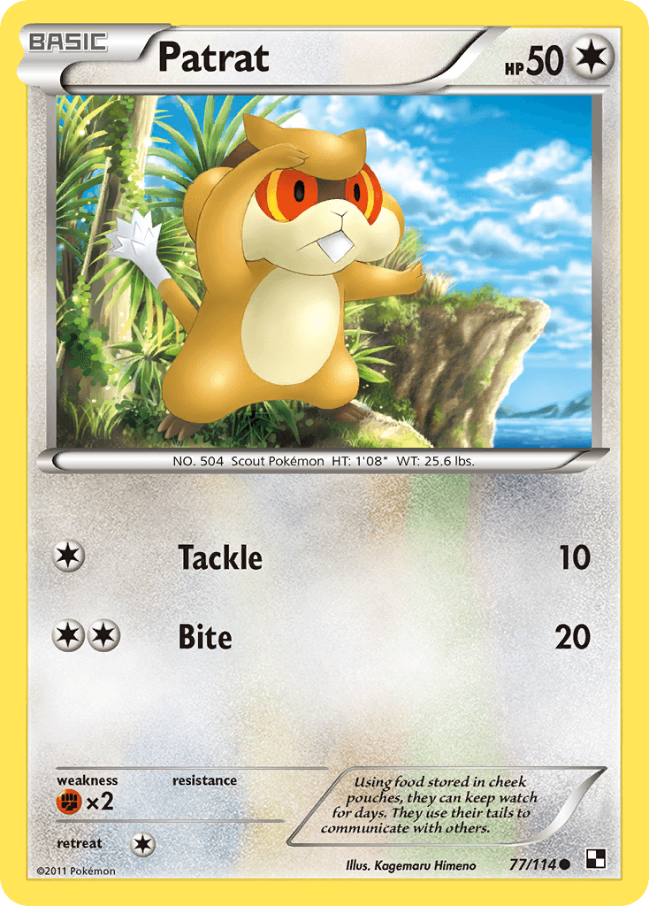 Patrat Pokémon card