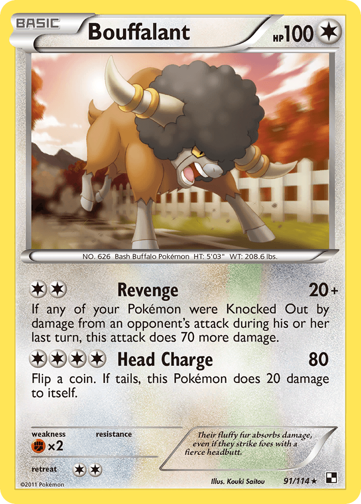 Bouffalant Pokémon card