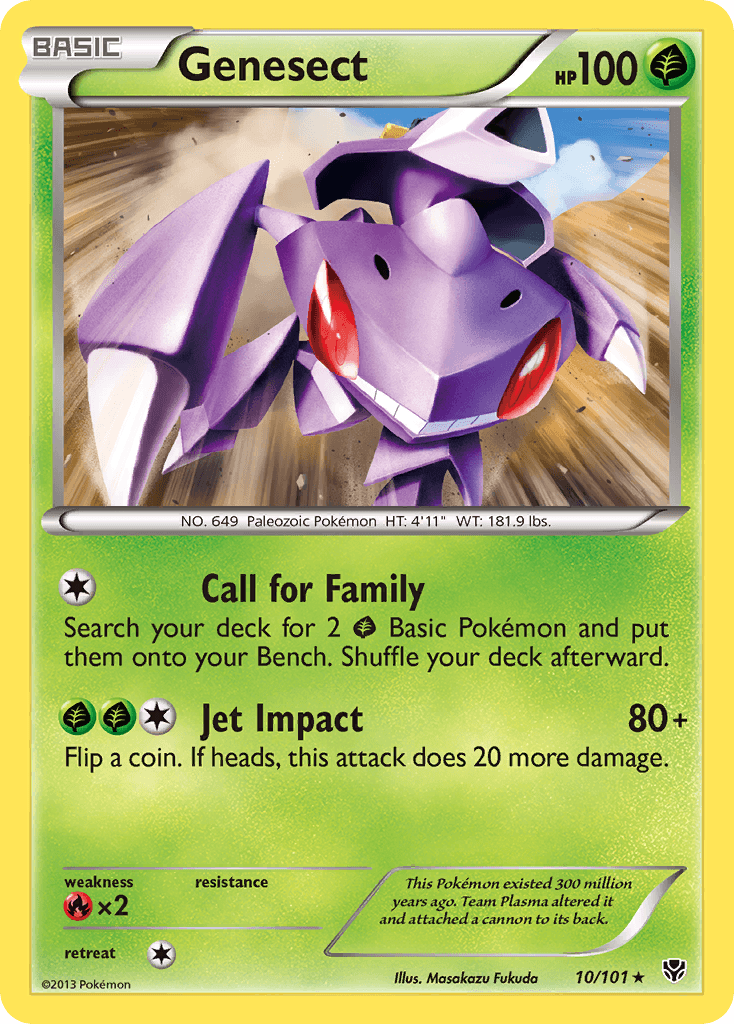 Genesect Pokémon card
