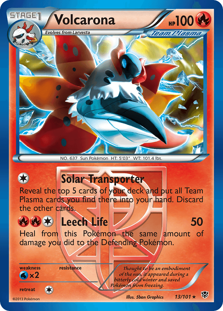 Volcarona Pokémon card