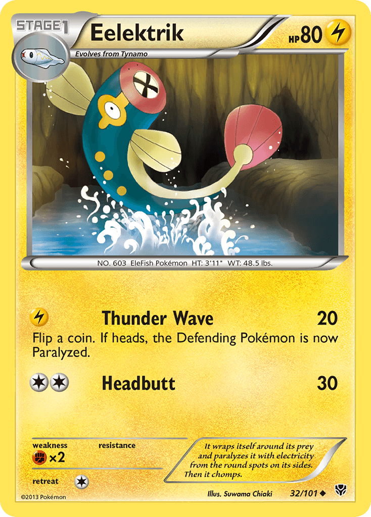 Eelektrik Pokémon card