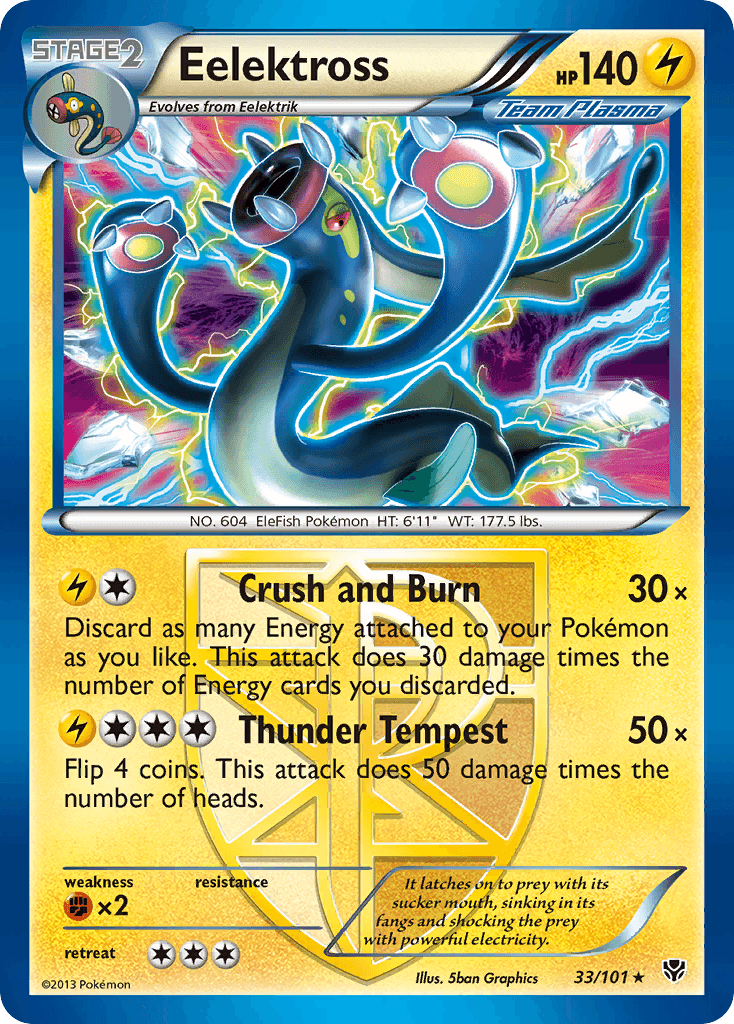 Eelektross Pokémon card