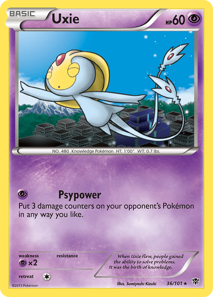 Uxie Pokémon card