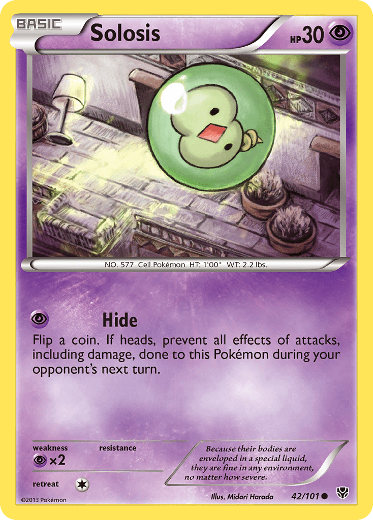 Solosis Pokémon card