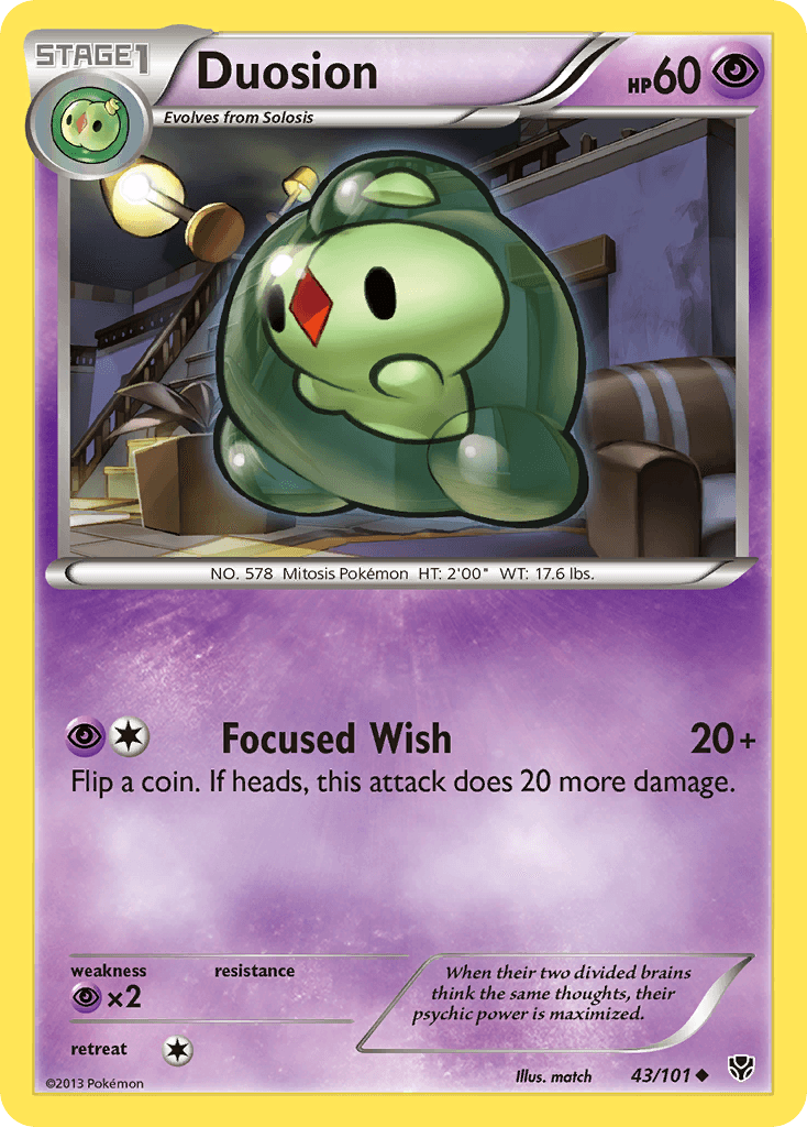 Duosion Pokémon card