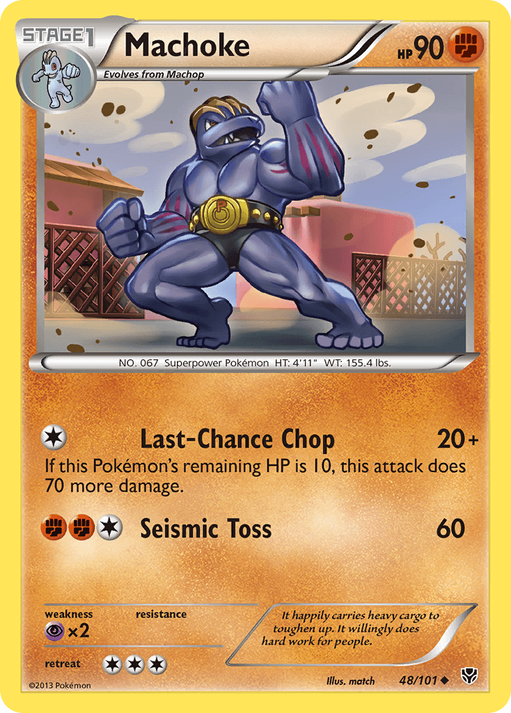 Machoke Pokémon card