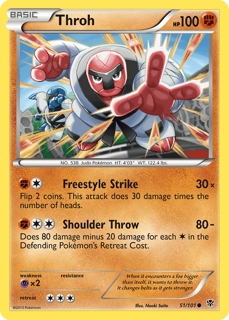Throh Pokémon card