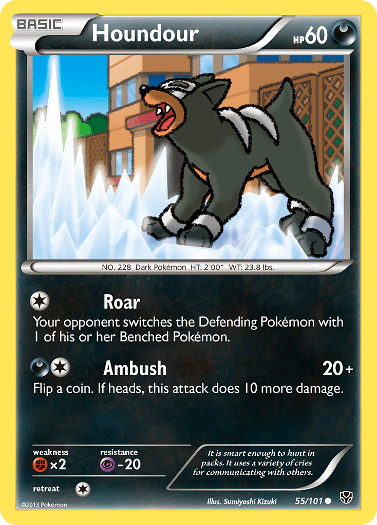 Houndour Pokémon card