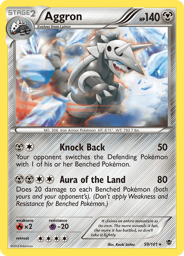 Aggron Pokémon card